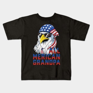 All Merican Grandpa Kids T-Shirt